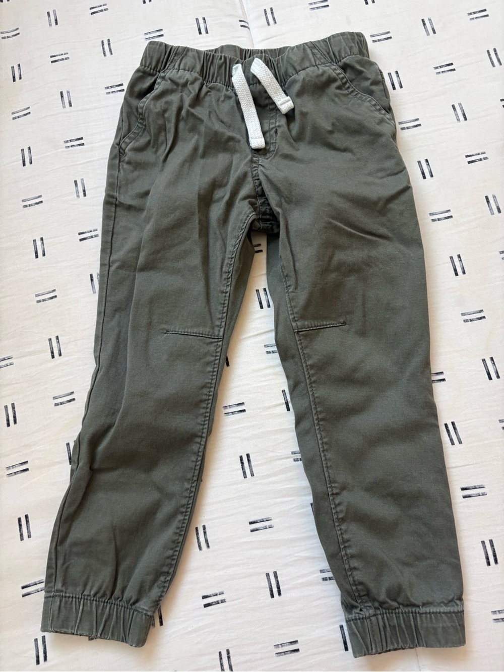 Toddler Boys' Woven Jogger Pants - Cat & Jack™ Olive Green 4T